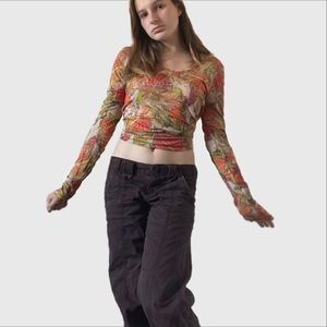 Colorful mesh top